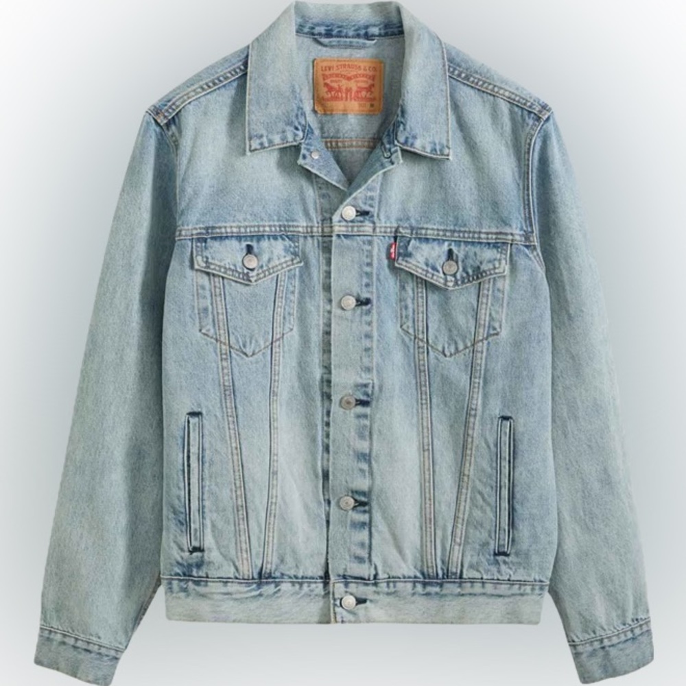 Levi's Light Wash Denim Trucker Jacket- XL